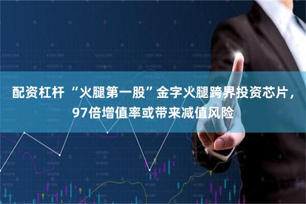 配资杠杆 “火腿第一股”金字火腿跨界投资芯片，97倍增值率或带来减值风险